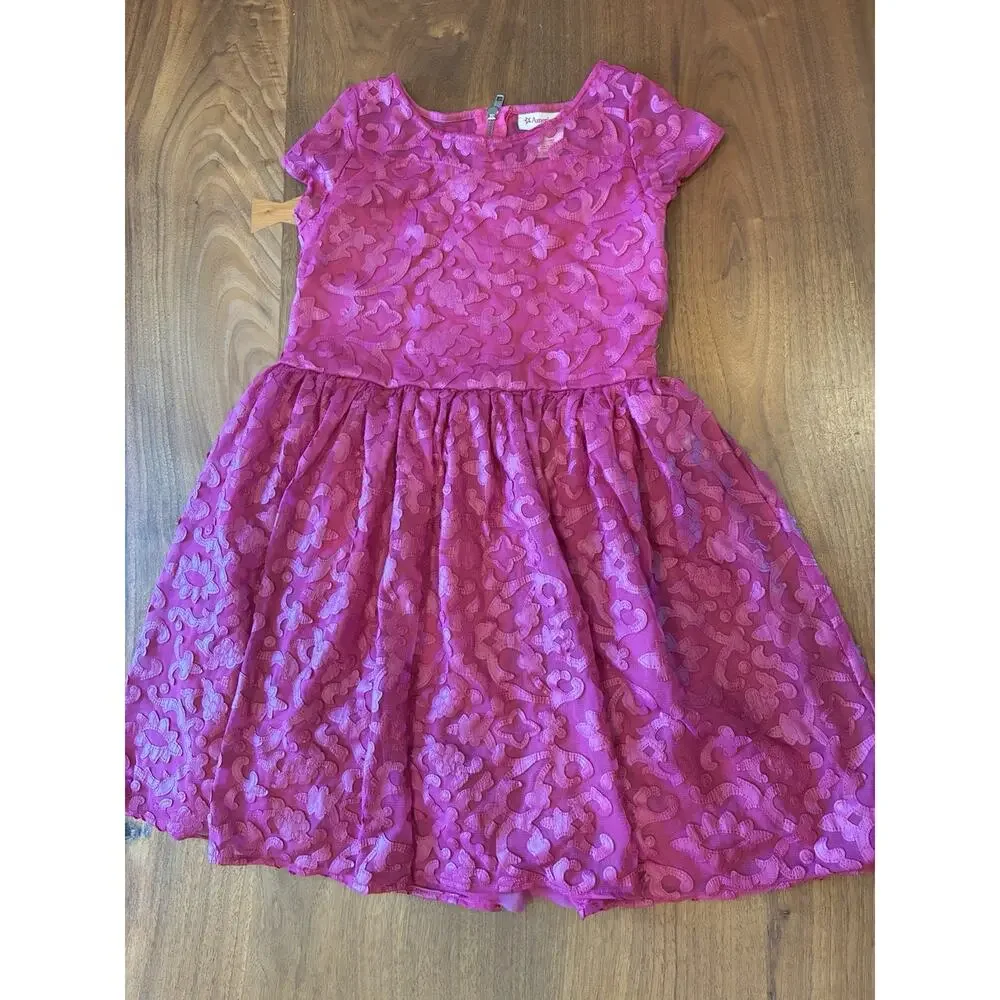 Merry Magenta Dress for Girls‎ American Girl Size 12